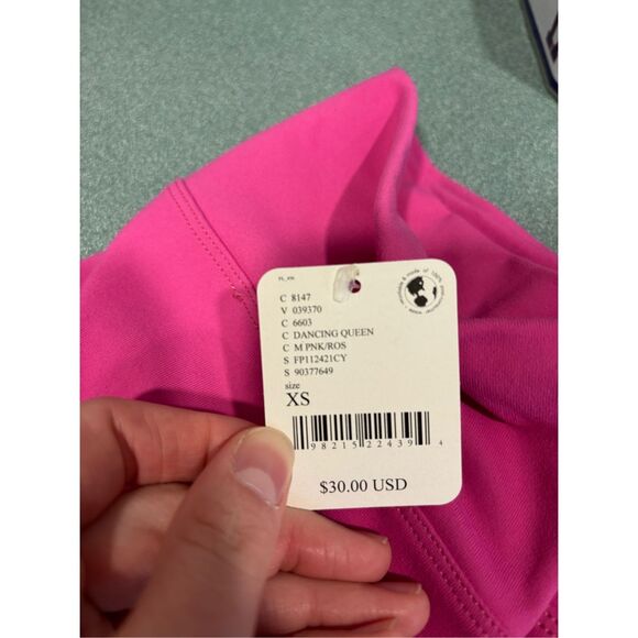 Free People Hot Pink Y2K Style Mini Skirt Sz XS NWT - Picture 3 of 3